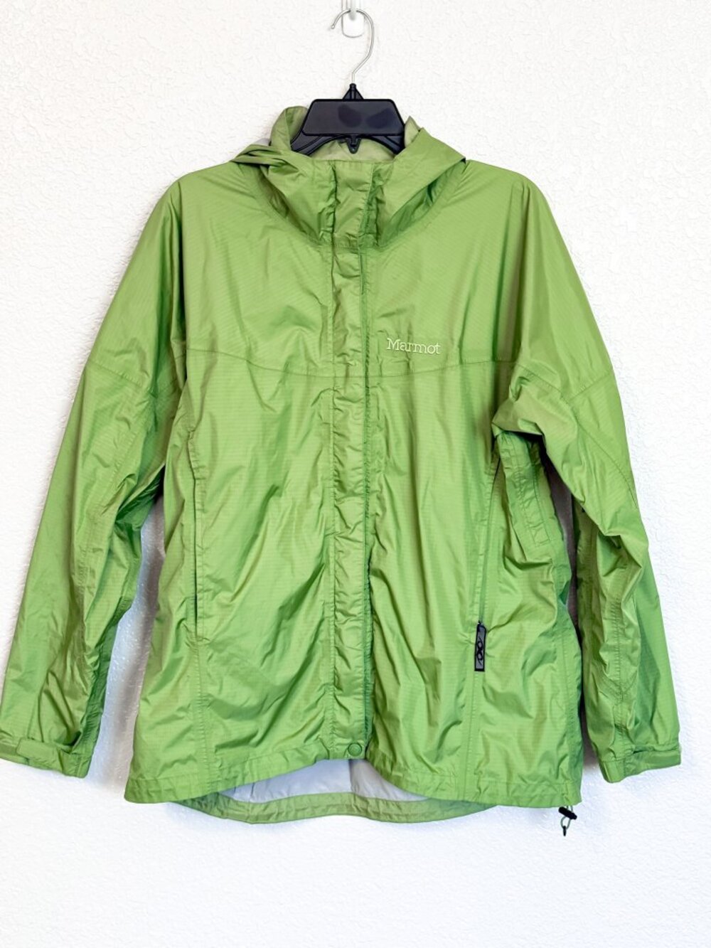 Marmot Precip Eco Rain Jacket Women's XL Green Waterproof Breathable Lightweight